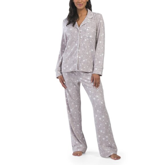 SPLENDID Star 2pc Notch Collar Pajama Set - Picture 1 of 2